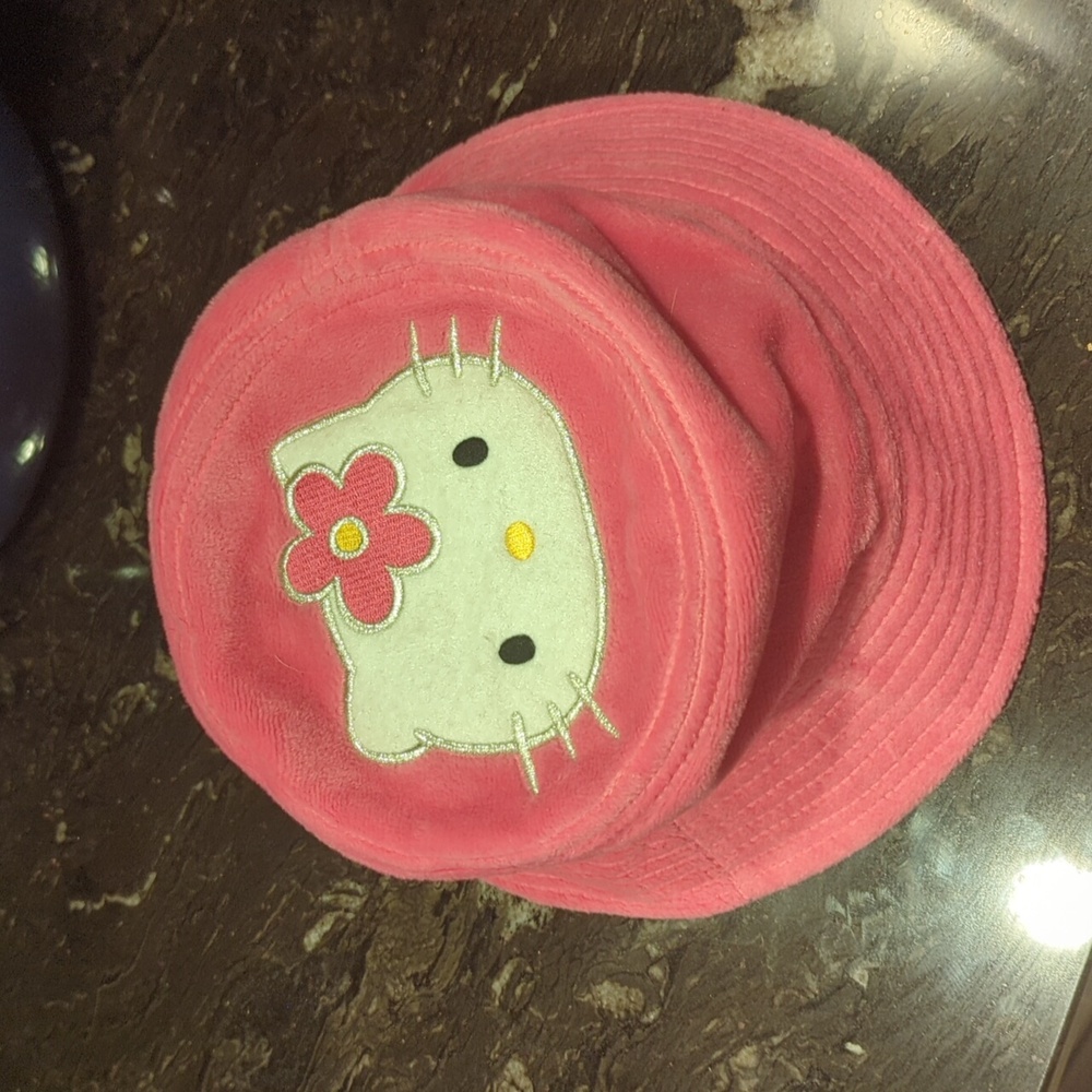 Y2K Sanrio Hello Kitty Bucket Hat Pink Kitty Lover Party Dress up Statement